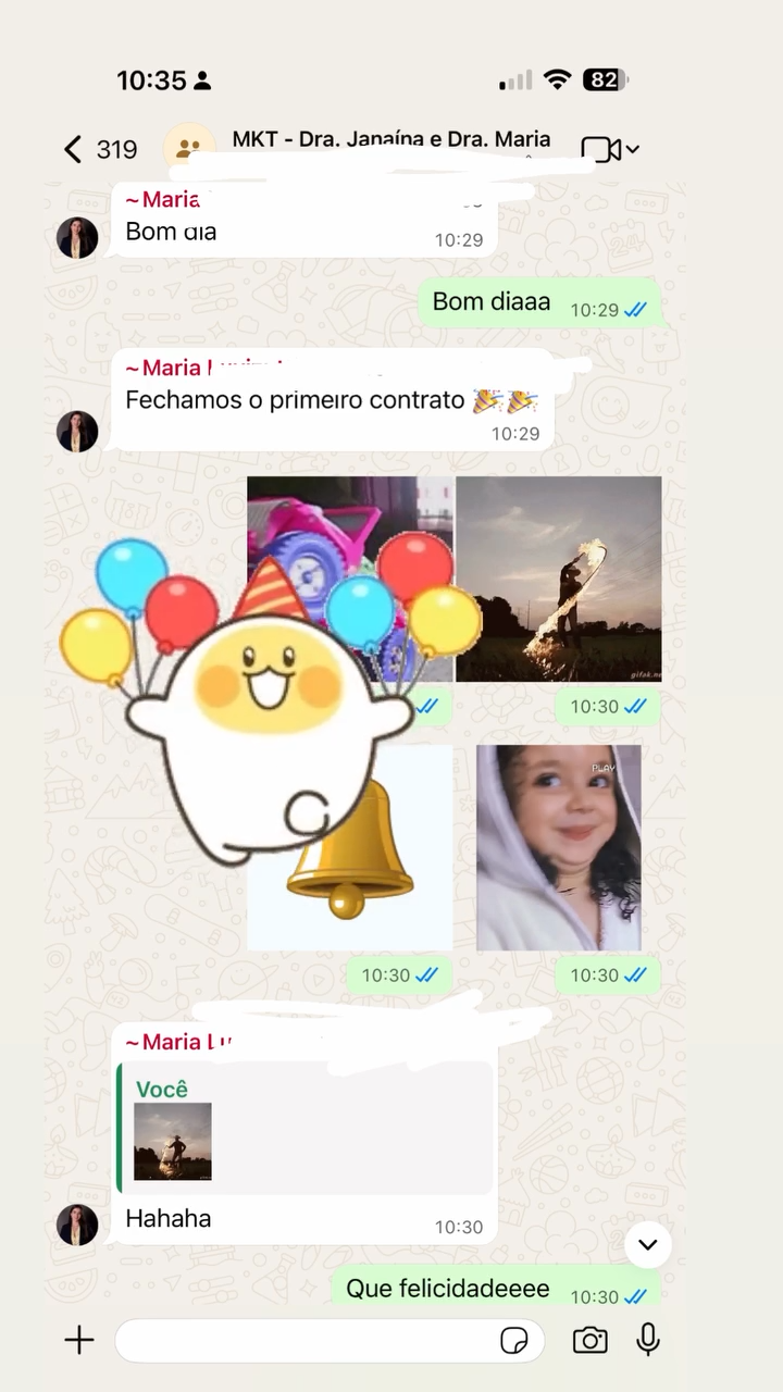 Dra. Janaína e Dra. Maria: Fechamos o primeiro contrato!
